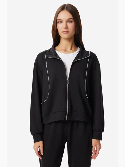 Tweedelige set met sweatshirt met rits en jogger met contrasterende biesdetails istanbul - Kiabi Tweedelige set met sweatshirt met rits en jogger met contrasterende biesdetails istanbul - Kiabi