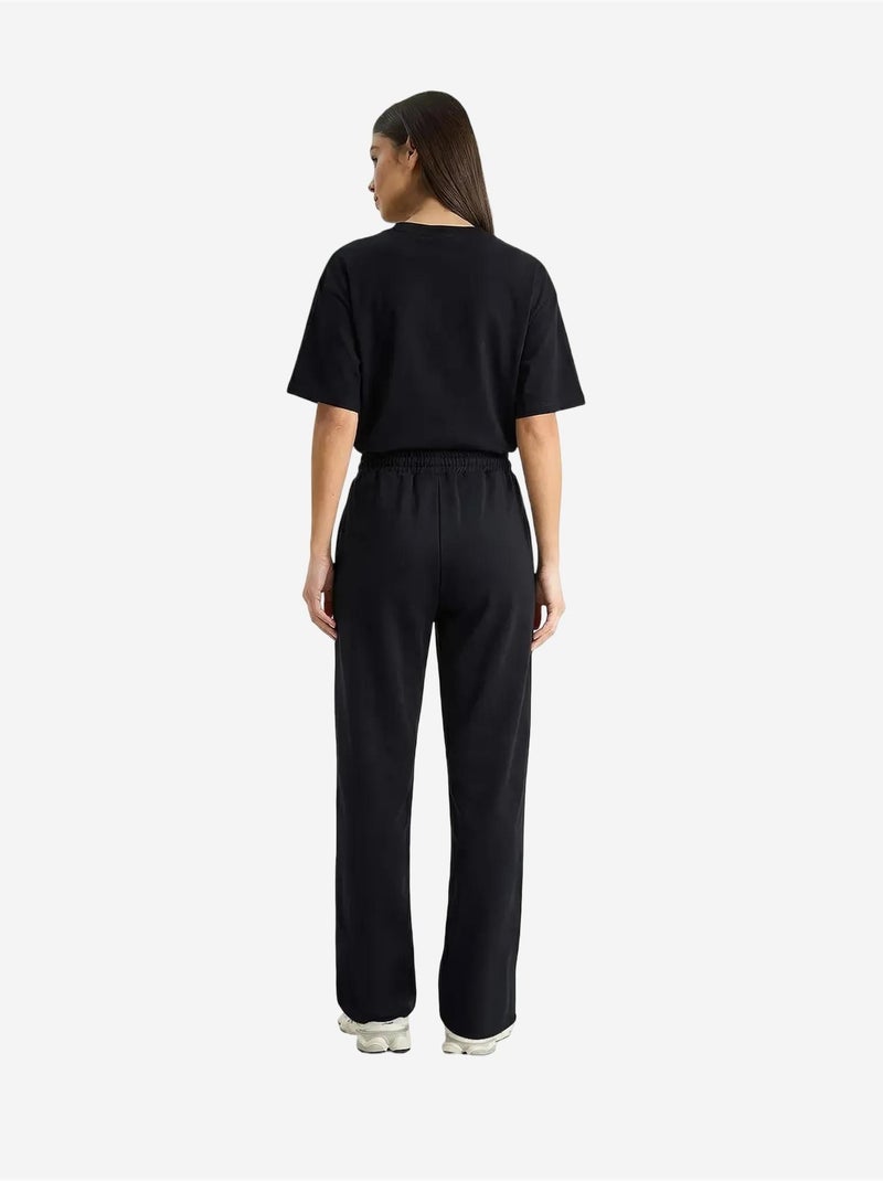 Tweedelige set met t-shirt met ronde hals en broek lucci Zwart - Kiabi