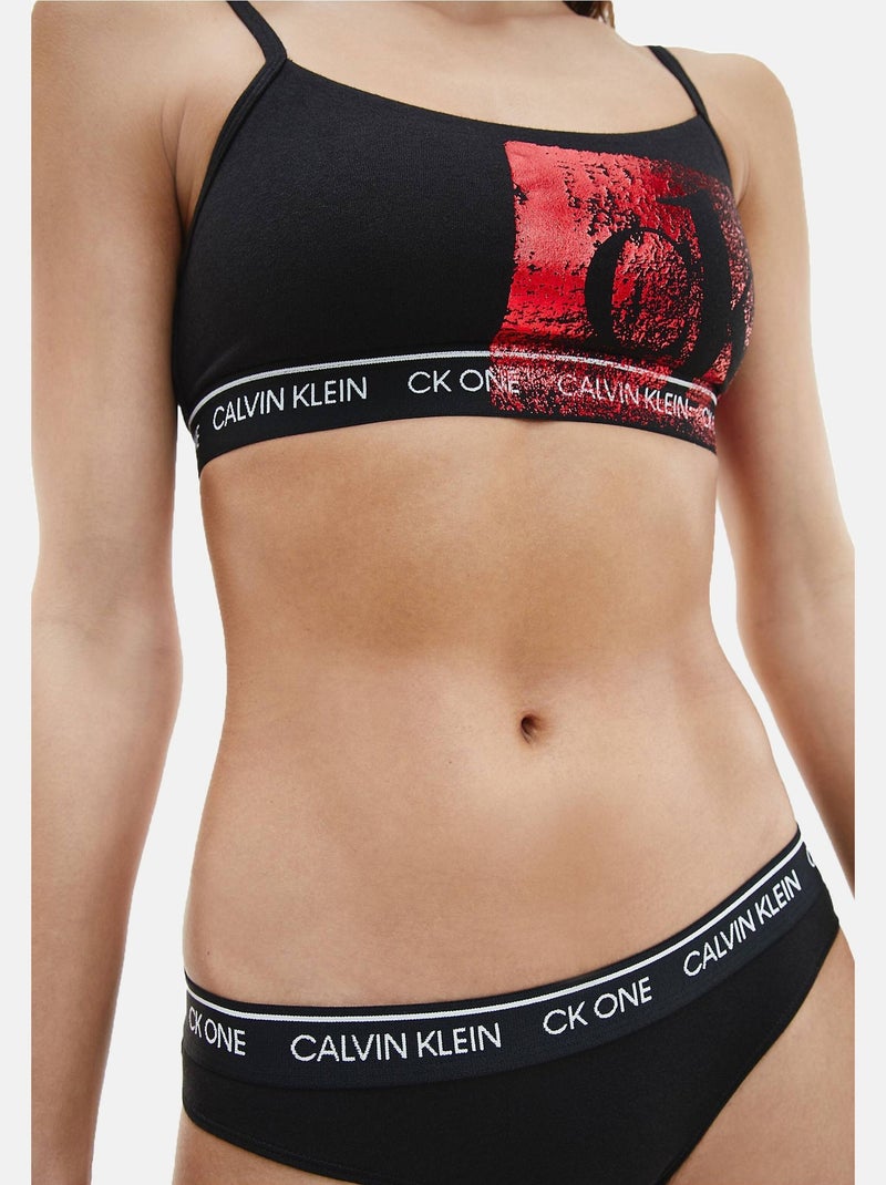 Tweedelige set met top en broekje - calvin klein Zwart Rood - Kiabi