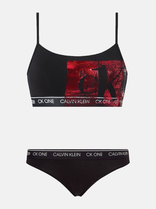 Tweedelige set met top en broekje - calvin klein - Kiabi