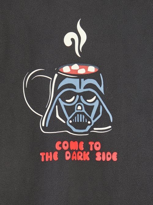 Tweedelige Starwars-pyjama van katoenfleece - Kiabi