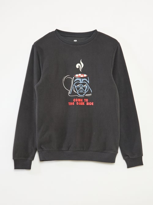 Tweedelige Starwars-pyjama van katoenfleece - Kiabi