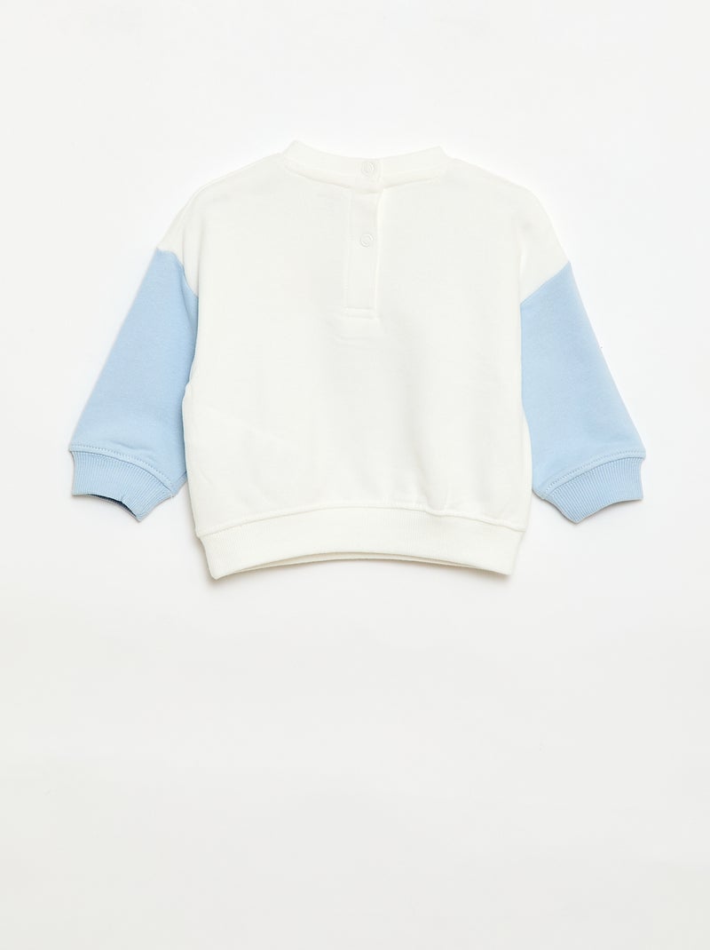 Tweekleurig 'Disney' sweatshirt Blauw - Kiabi