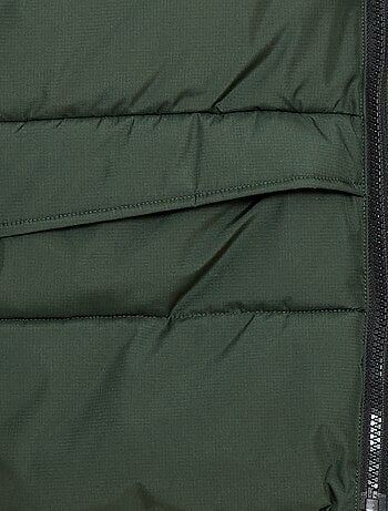 Tweekleurig, gewatteerd donsjack