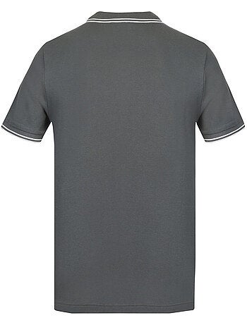 Tweekleurig herenpoloshirt van piquékatoen met geborduurd logo 806451