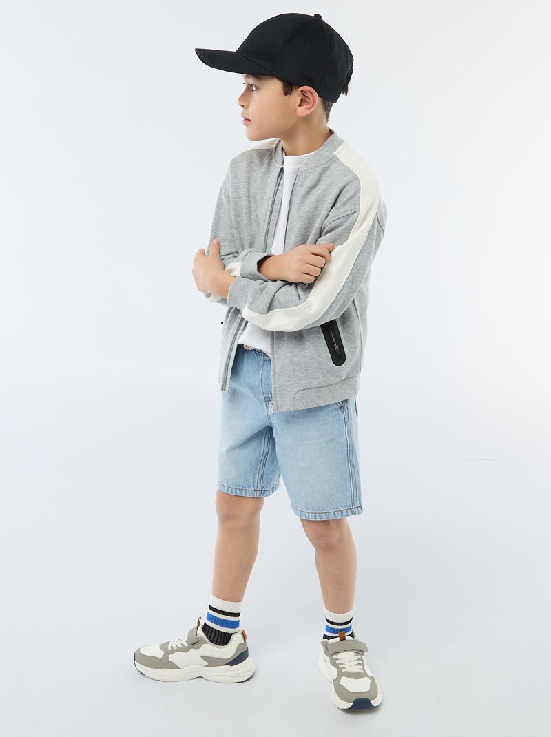 Tweekleurig sportvest Grijs - Kiabi