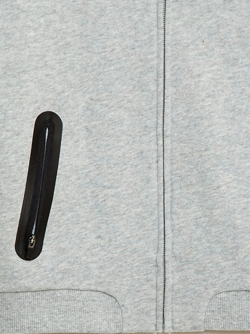 Tweekleurig sportvest Grijs - Kiabi