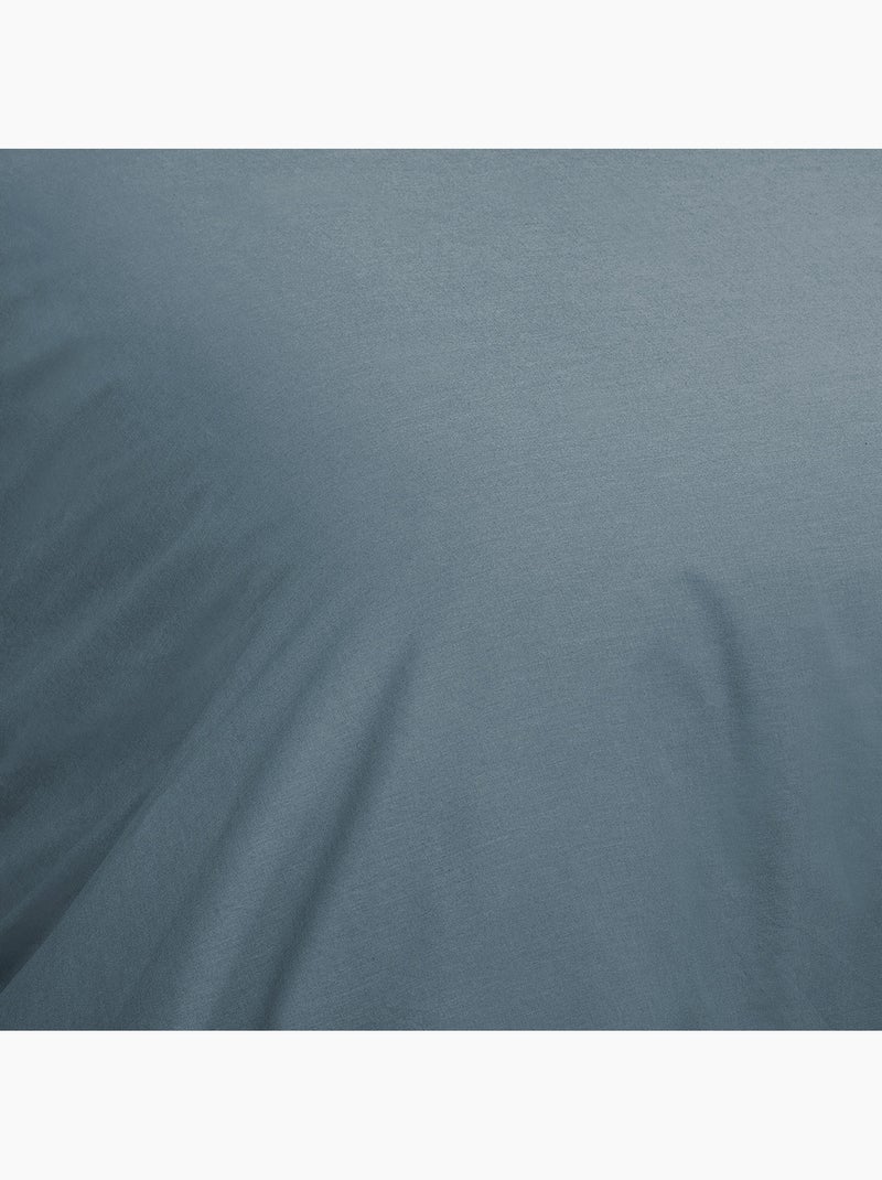 Tweekleurige eenpersoons beddengoedset Blauw - Kiabi