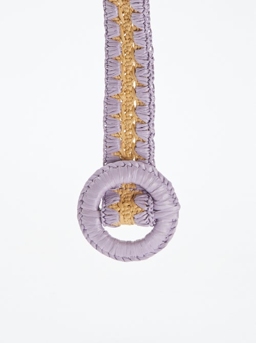 Tweekleurige gevlochten riem - Kiabi