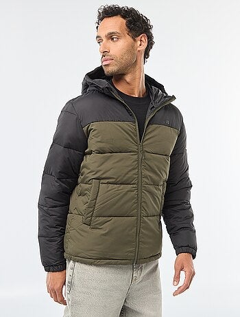 Tweekleurige gewatteerde jas 'JJ Rebel'