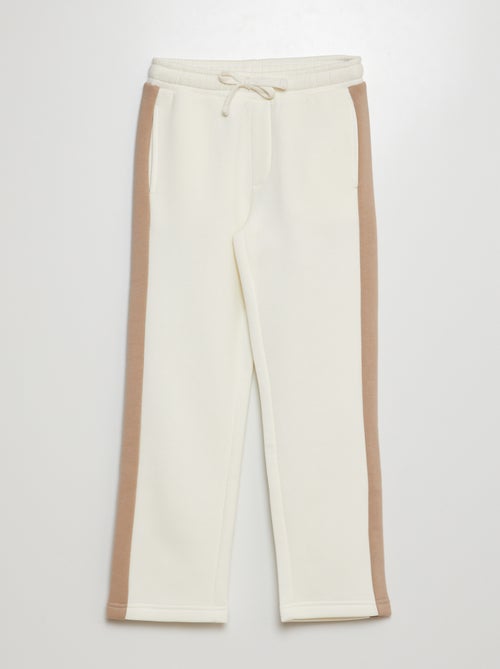 Tweekleurige joggingbroek van sweatstof - Kiabi