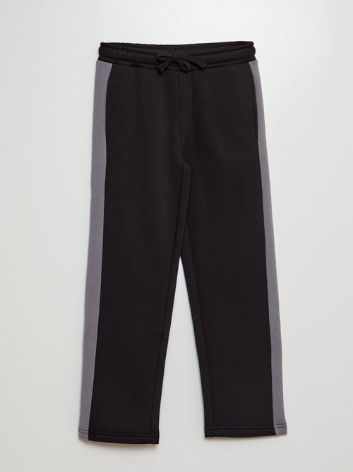 Tweekleurige joggingbroek van sweatstof - Kiabi