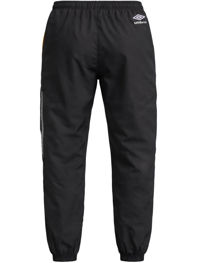 Tweekleurige joggingbroek voor heren met zakken en logo 1224790 Zwart - Kiabi