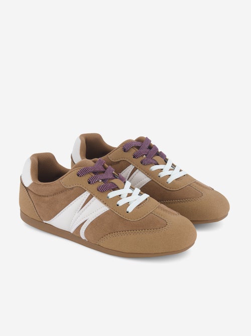 Tweekleurige lage sneakers - Kiabi
