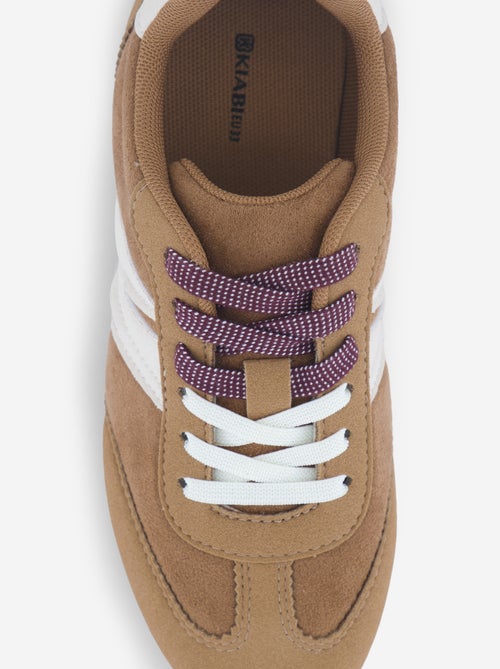 Tweekleurige lage sneakers - Kiabi