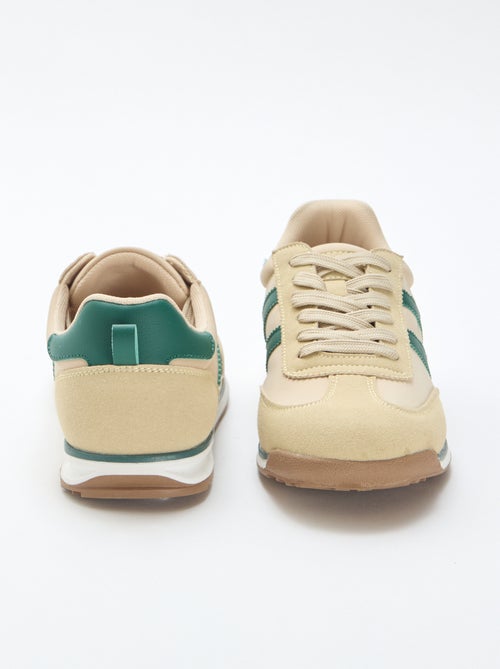 Tweekleurige lage sneakers - Kiabi