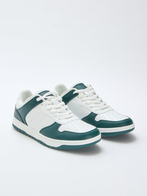 Tweekleurige lage sneakers - Kiabi