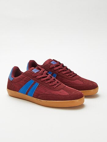 Tweekleurige lage sneakers