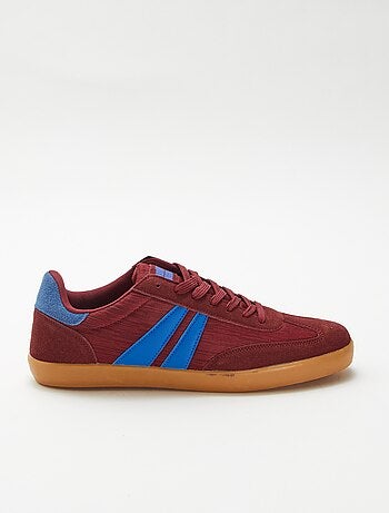 Tweekleurige lage sneakers