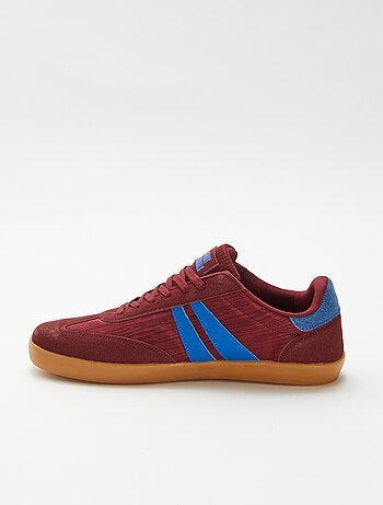 Tweekleurige lage sneakers