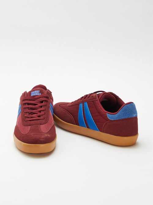 Tweekleurige lage sneakers - Kiabi