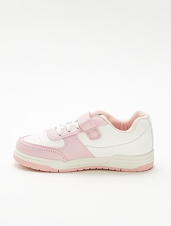 Tweekleurige lage sneakers