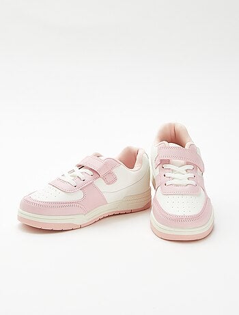 Tweekleurige lage sneakers