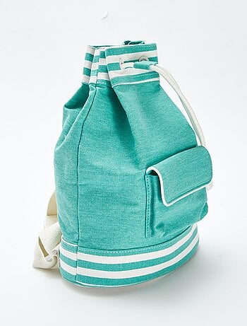 Tweekleurige plunjerugzak