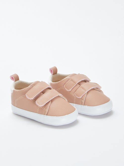 Tweekleurige sneakers met klittenband - Kiabi