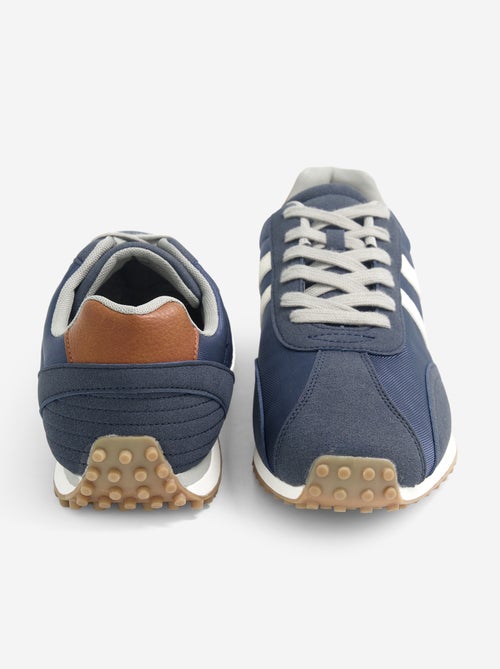 Tweekleurige sneakers met veters - Kiabi