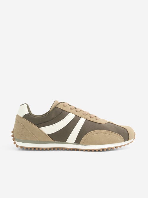Tweekleurige sneakers met veters - Kiabi