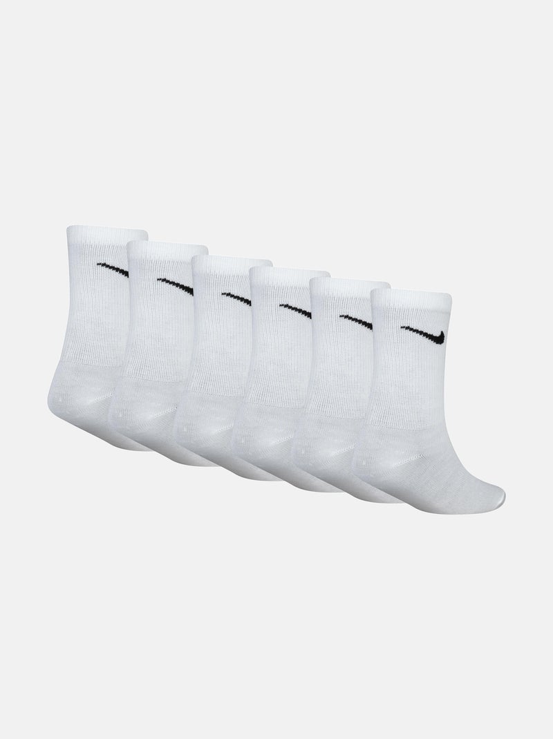 Tweekleurige sokken - Nike Wit Zwart - Kiabi
