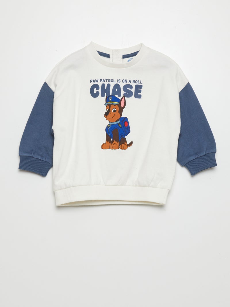 Tweekleurige sweater met PAW Patrol-print BIEGE - Kiabi
