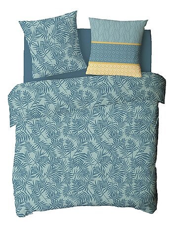 Tweepersoons beddengoed OLYMPE omkeerbaar katoen met tropische print Future Home