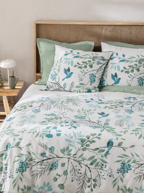 Tweepersoons beddengoedset met print, 100% katoen, paradis - Kiabi Tweepersoons beddengoedset met print, 100% katoen, paradis - Kiabi