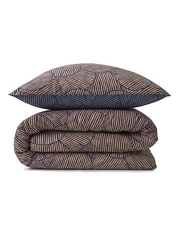 Tweepersoons dekbedovertrekset 'NINON' 100% katoen omkeerbaar met bloemen meerkleurig – Future Home