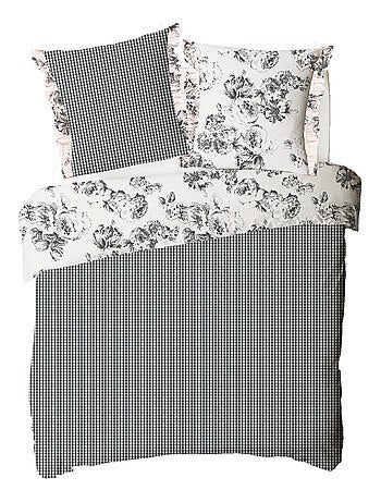 Tweepersoons dekbedovertrekset 'ORNELLA' omkeerbaar katoen 240 x 260 cm – Future Home
