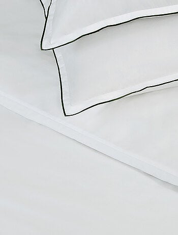 Tweepersoons dekbedovertrekset 'TALIE' katoensatijn met print beige – Future Home