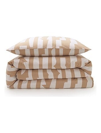 Tweepersoonsbedset van katoen met camelprint (57 draden/cm²)