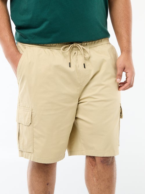 Twill bermuda met meerdere zakken - Kiabi
