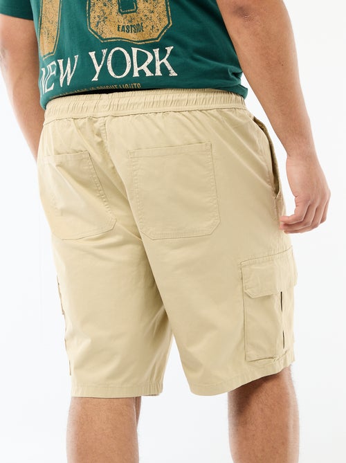 Twill bermuda met meerdere zakken - Kiabi