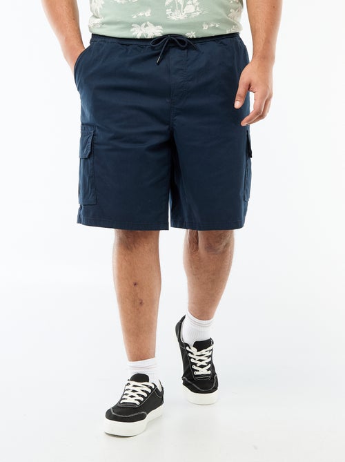 Twill bermuda met meerdere zakken - Kiabi