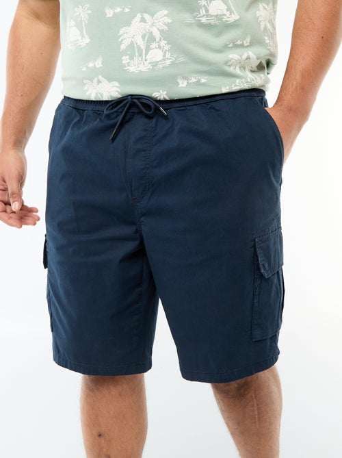 Twill bermuda met meerdere zakken - Kiabi