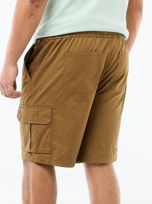 Twill bermuda met meerdere zakken - Kiabi
