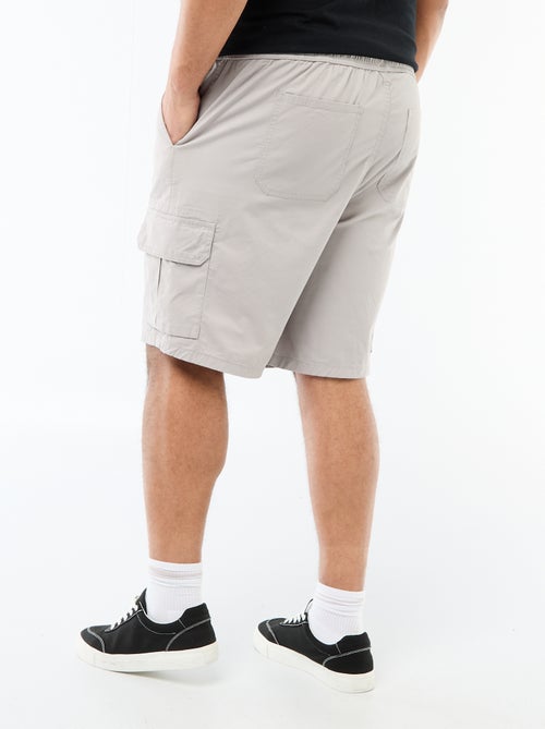 Twill bermuda met meerdere zakken - Kiabi