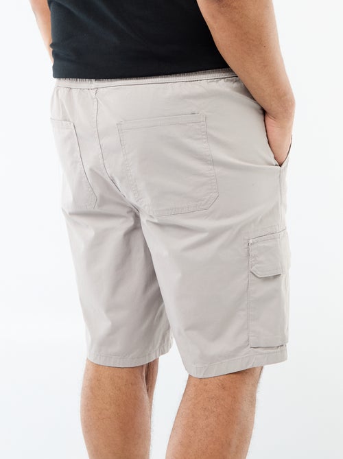 Twill bermuda met meerdere zakken - Kiabi