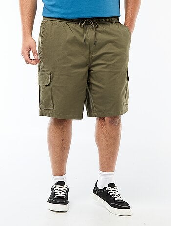 Twill bermuda met meerdere zakken