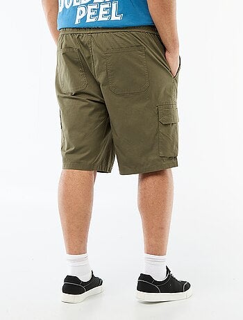 Twill bermuda met meerdere zakken