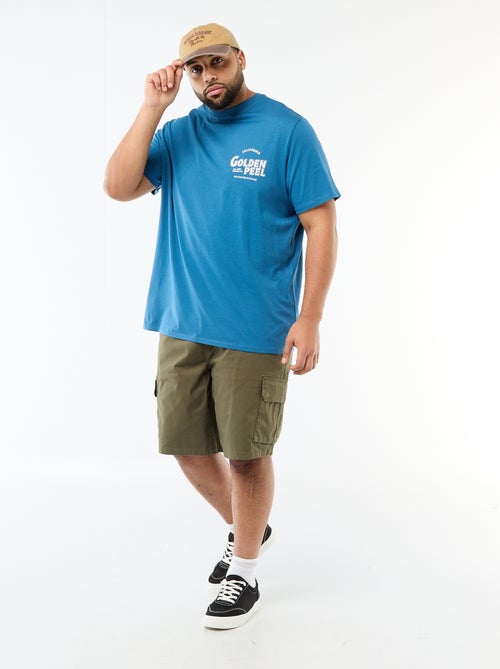 Twill bermuda met meerdere zakken - Kiabi