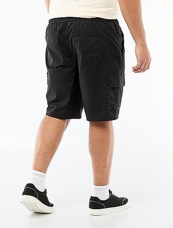 Twill bermuda met meerdere zakken